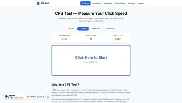 cpsclicker.org screenshot