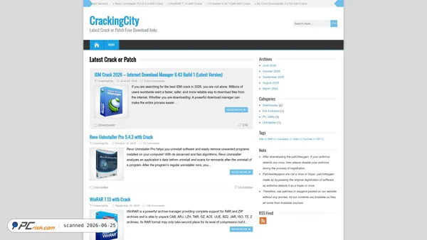 crackingcity.com screenshot