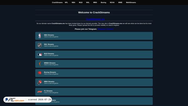 crackstreams.mx screenshot