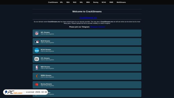 crackstreams.mx screenshot