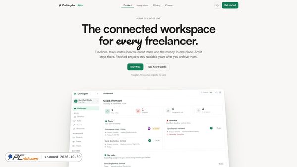 craftingdex.com Screenshot
