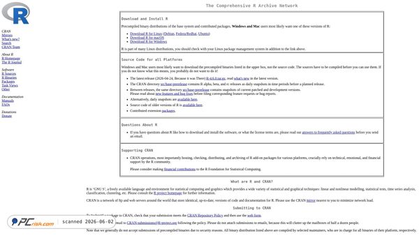 cran.rstudio.com screenshot