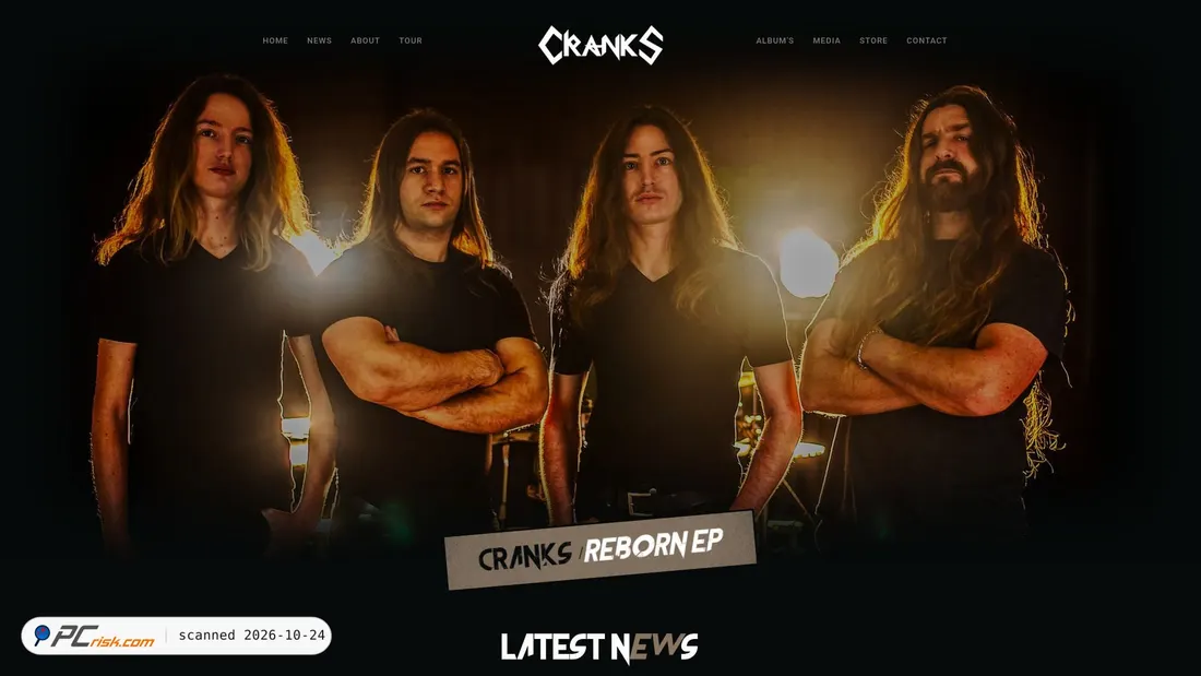 Screenshot of cranks.fr