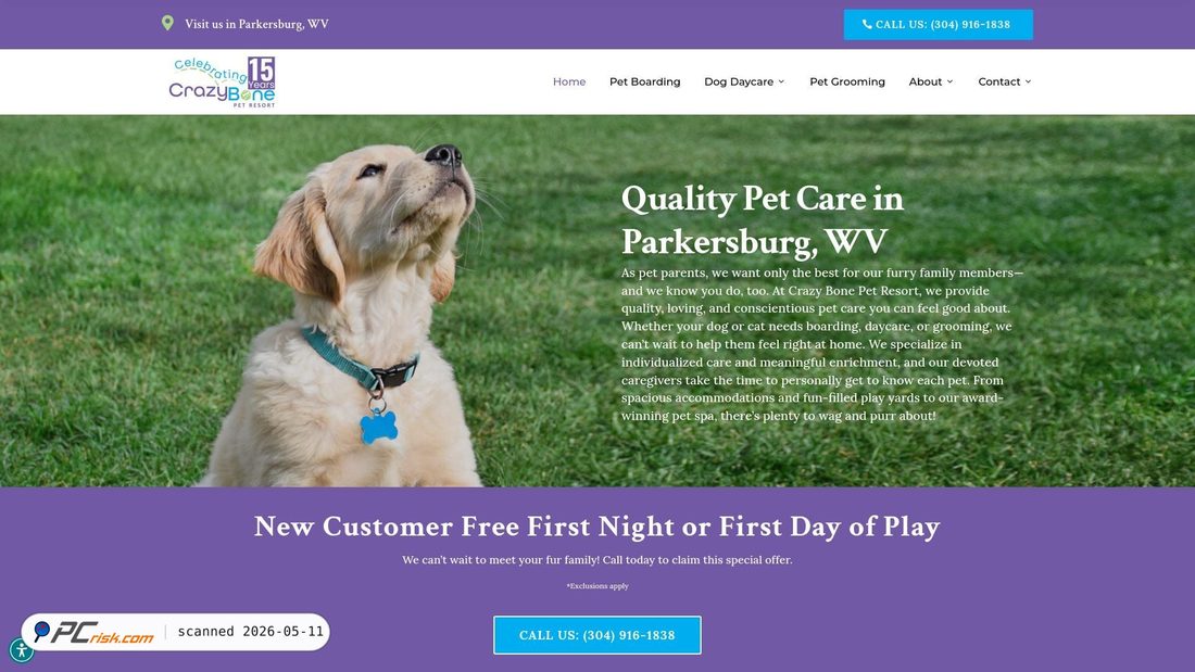 Screenshot von crazybonepetresort.com