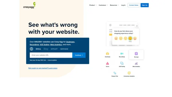 Screenshot di crazyegg.com