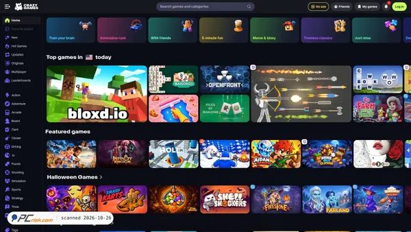 Screenshot di crazygames.com