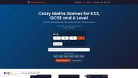 Zrzut ekranu crazymathsgames.com
