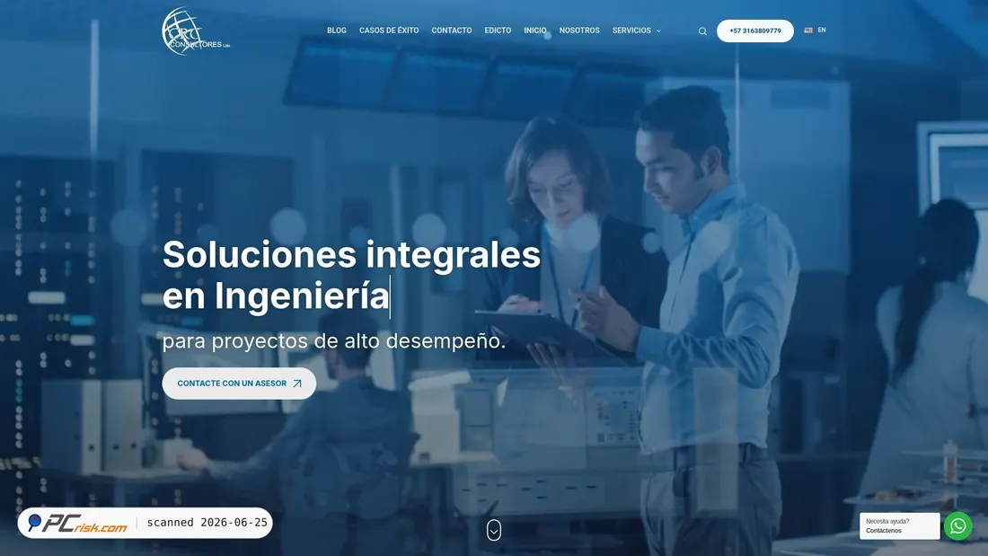 Captura de pantalla de crcconsultores.com