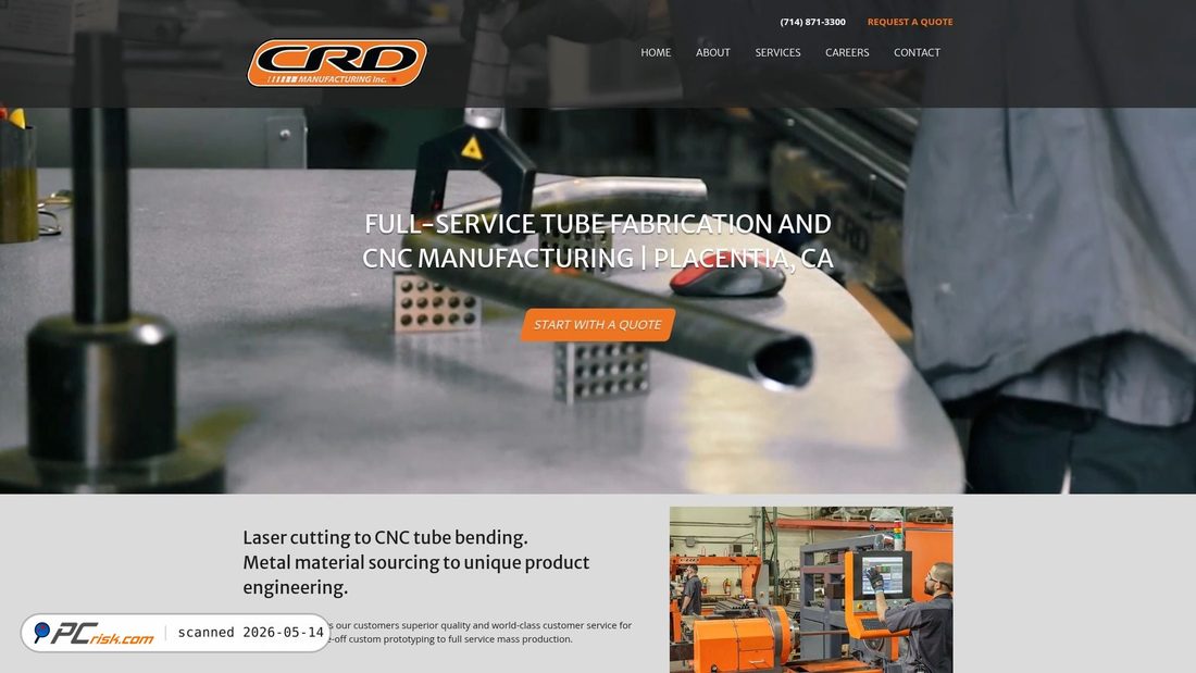 Screenshot of crdmfg.com