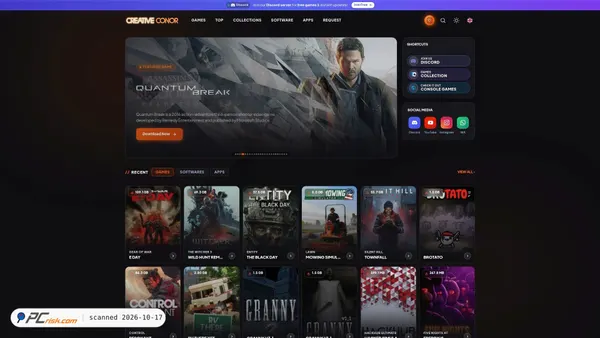 Captura de ecrã de creativeconor.com