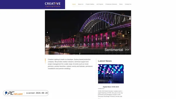 creativelighting.net.au screenshot