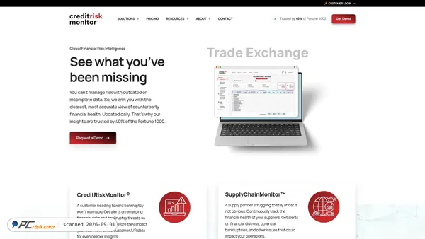 creditriskmonitor.com Screenshot