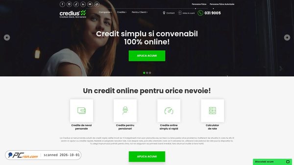 credius.ro screenshot