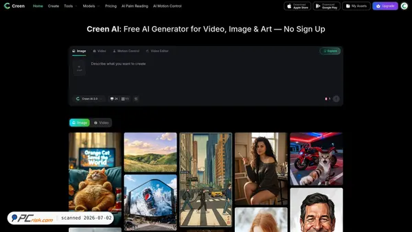 creen.ai screenshot