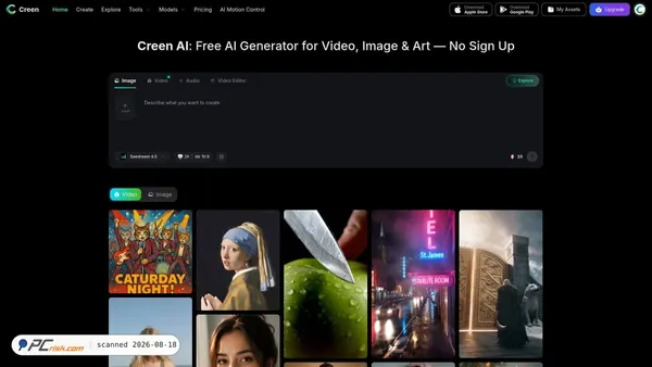 creen.ai screenshot