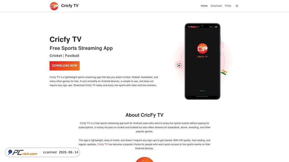 Screenshot of cricfys.org
