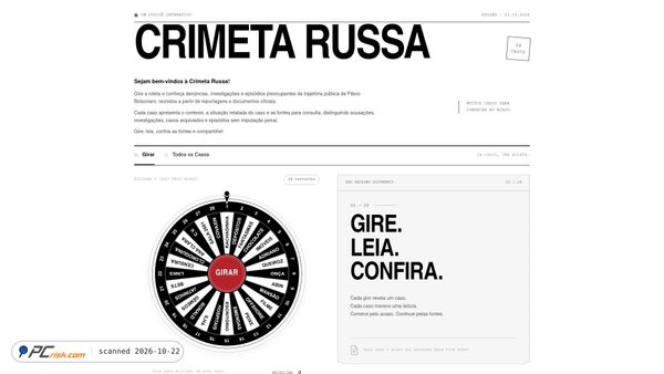 Screenshot di crimetarussa.com