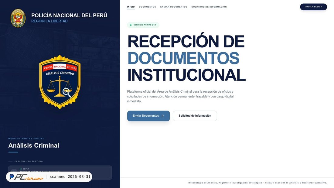 Screenshot von criminalanalis.com