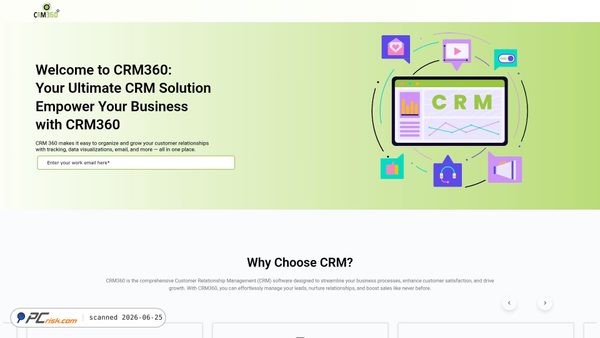 crm360degree.com screenshot