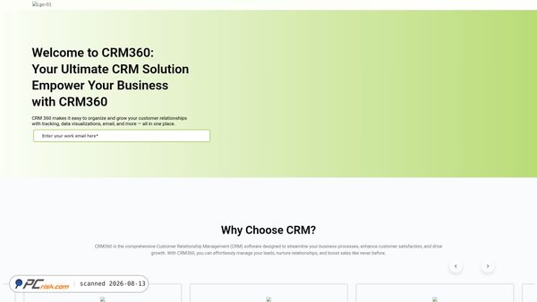crm360degree.com screenshot