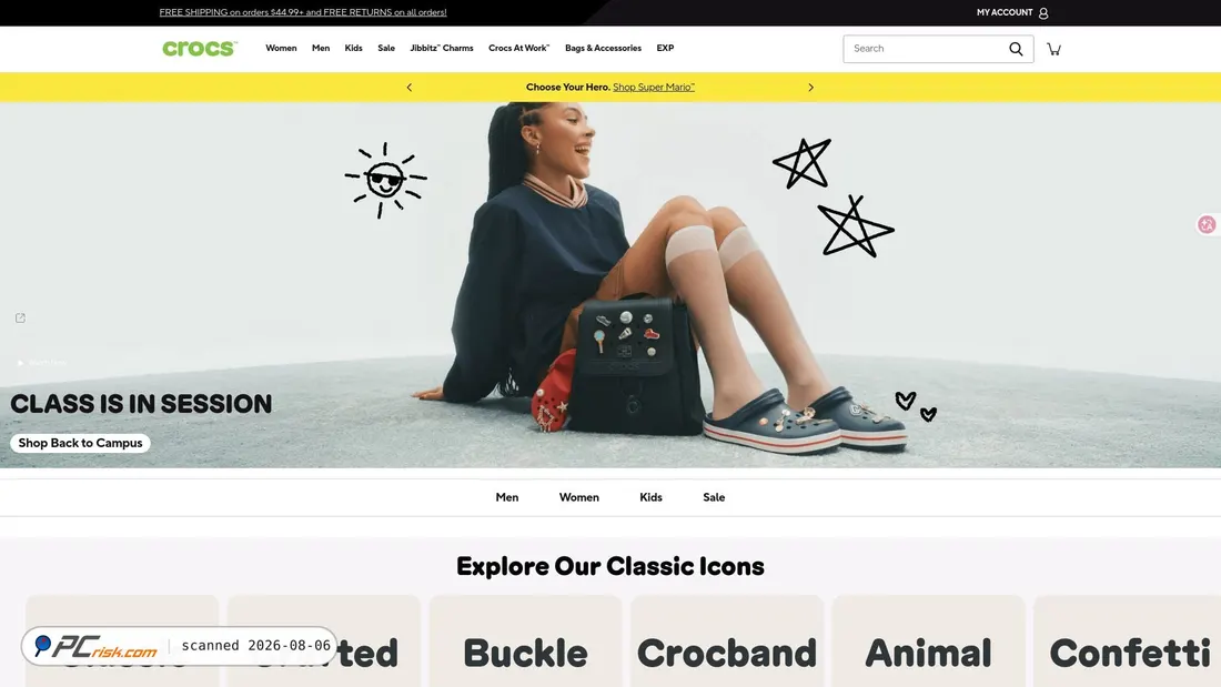 Screenshot of crocsmkt.com