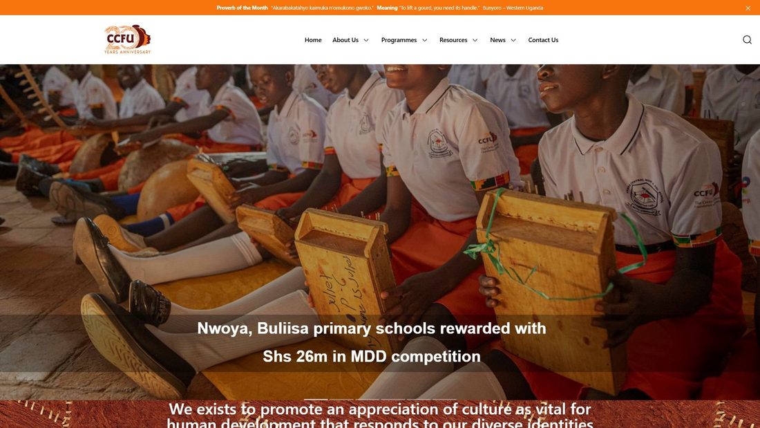 Screenshot von crossculturalfoundation.or.ug