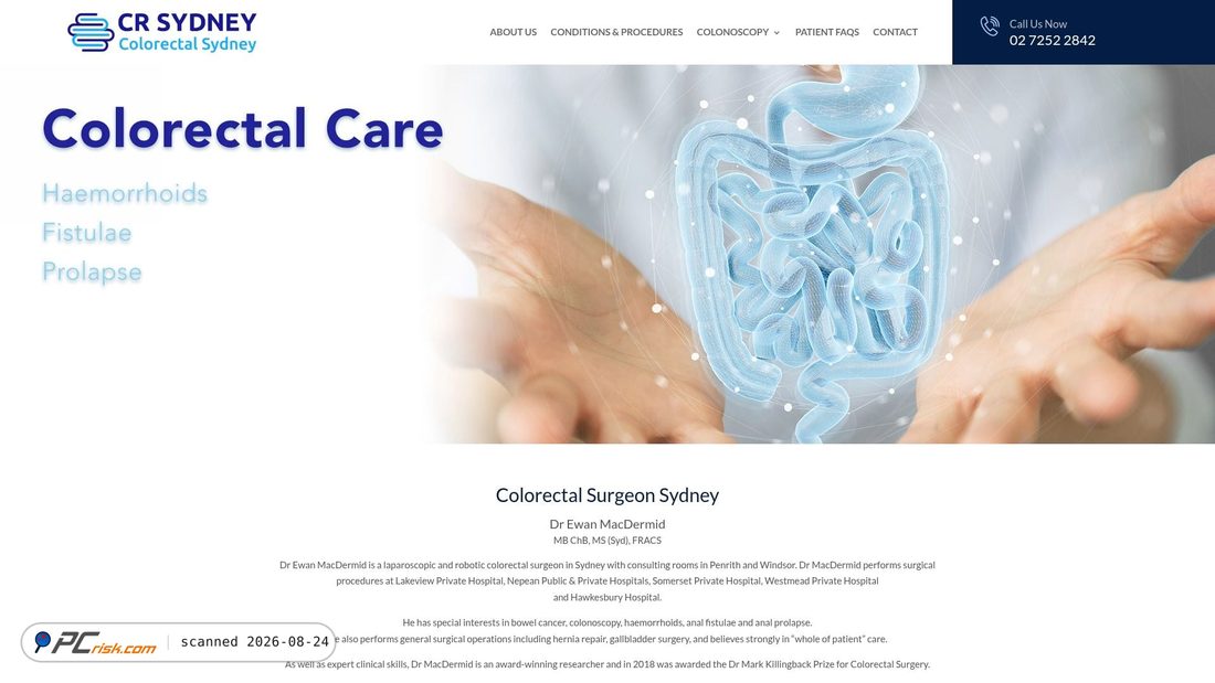 Screenshot van crsydney.com.au