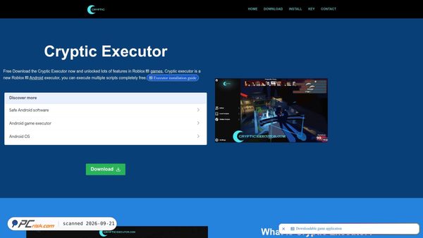 crypticexecutor.com screenshot