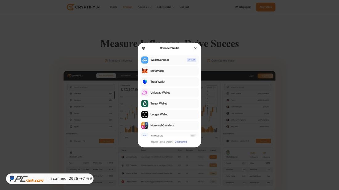 Screenshot of cryptifyaiconfig.pages.dev