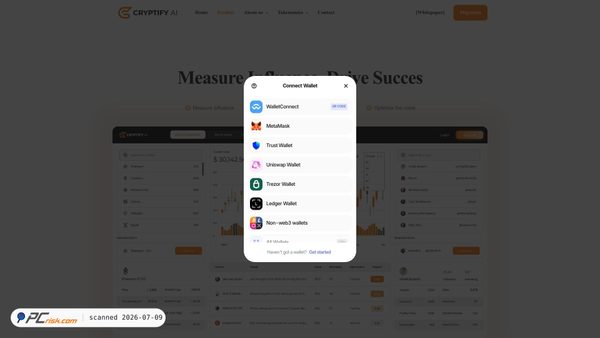 cryptifyaiconfig.pages.dev screenshot