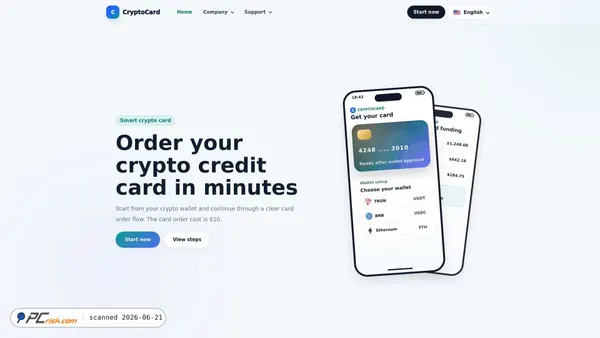 crypto-cardwallet.com screenshot