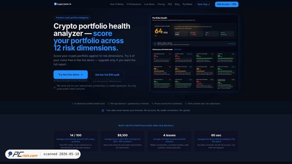 cryptoclarityai.com screenshot