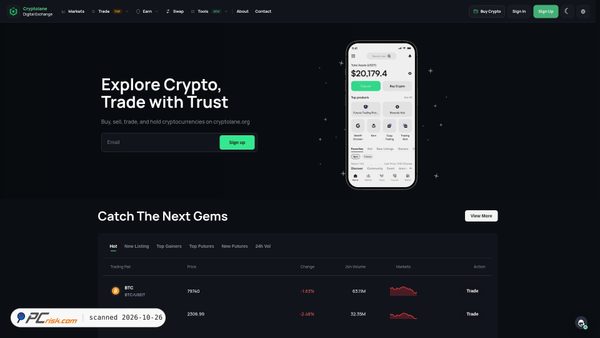 Captura de cryptolane.org