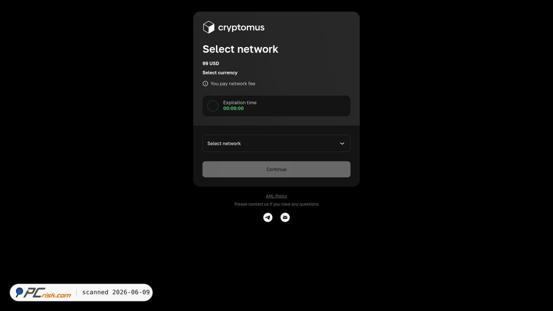 Screenshot of cryptomus.today