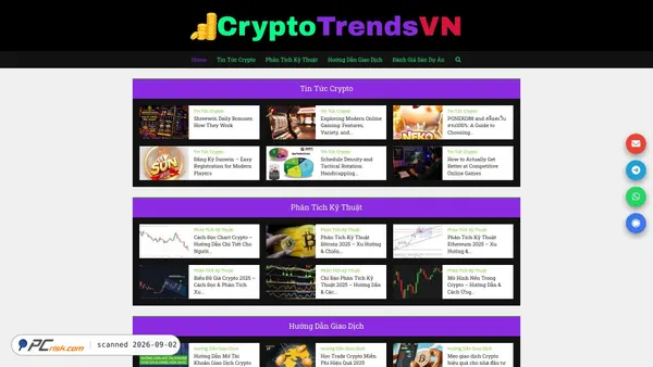 Capture d’écran de cryptotrendsvn.com