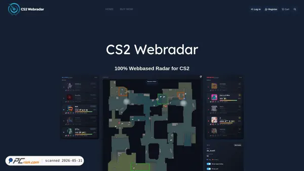 cs2-webradar.com screenshot
