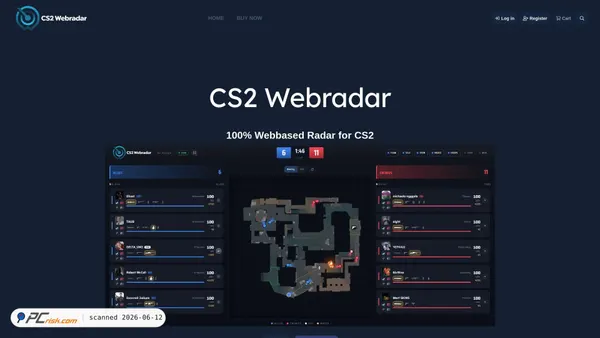 cs2-webradar.com screenshot