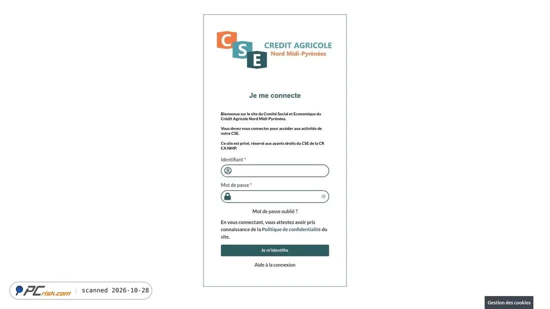 Screenshot of csenmp.fr