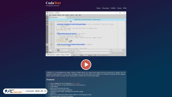 cudatext.github.io screenshot