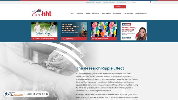 curehht.org Screenshot