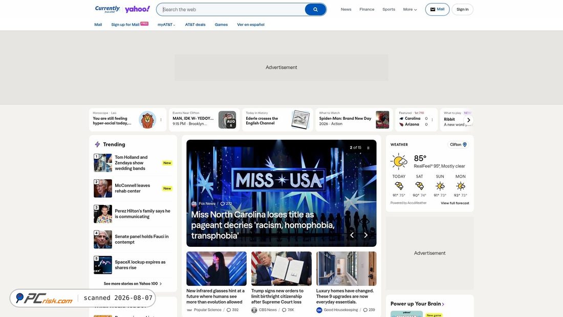 Screenshot of currently.att.yahoo.com