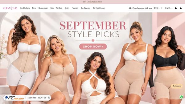 curvyfaja.com screenshot