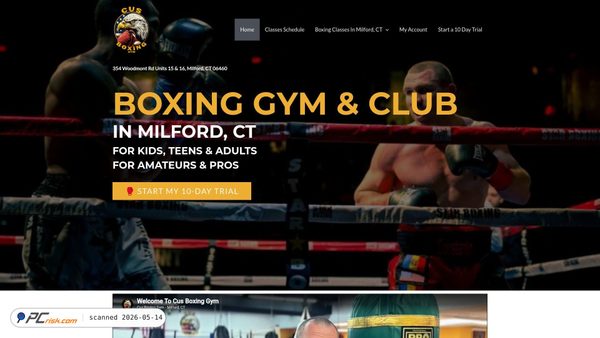 cusboxing.com Screenshot