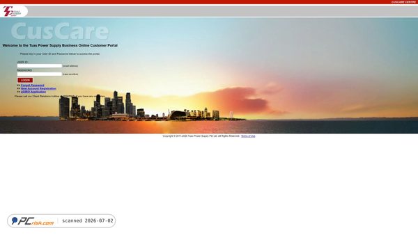 cuscare.tpsupply.com.sg screenshot