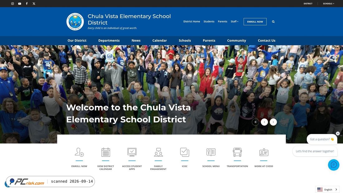 Screenshot di cvesd.org