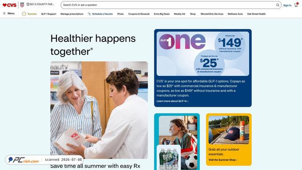 cvs.com screenshot