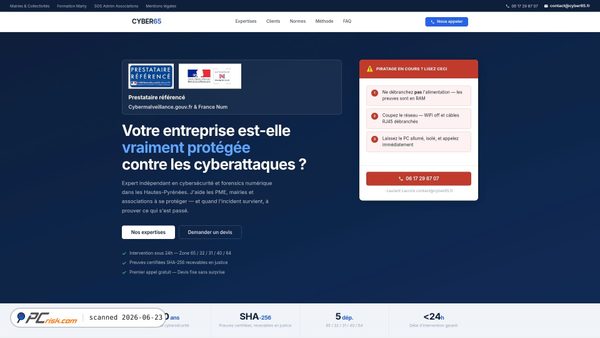 cyber65.fr screenshot