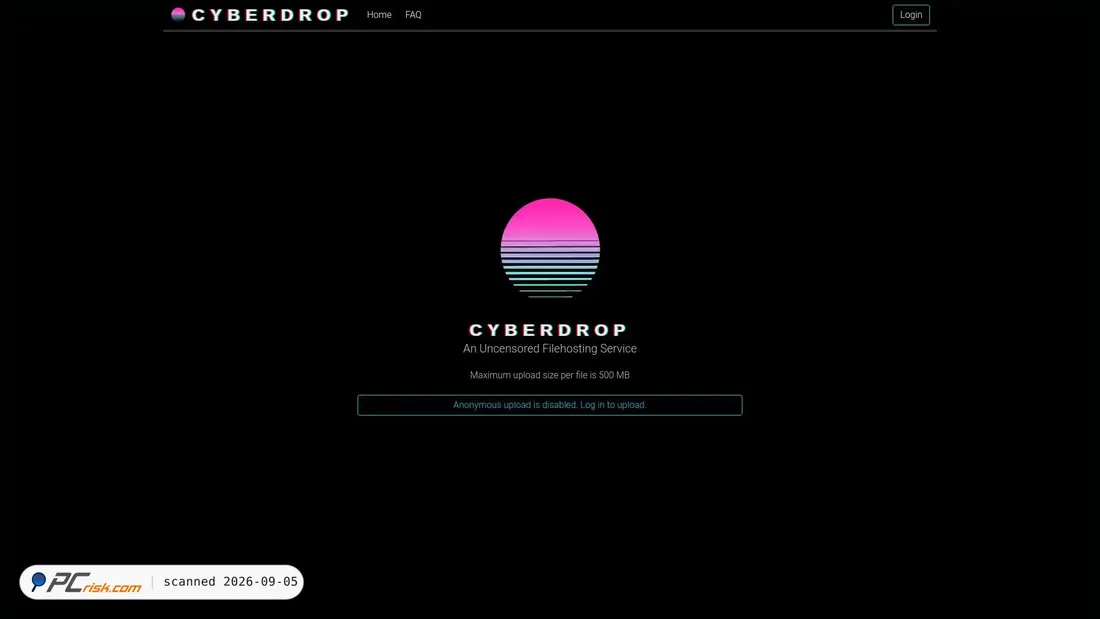Captura de pantalla de cyberdrop.cr