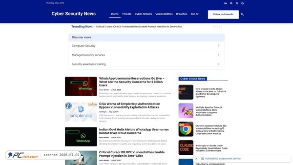 cybersecuritynews.com screenshot