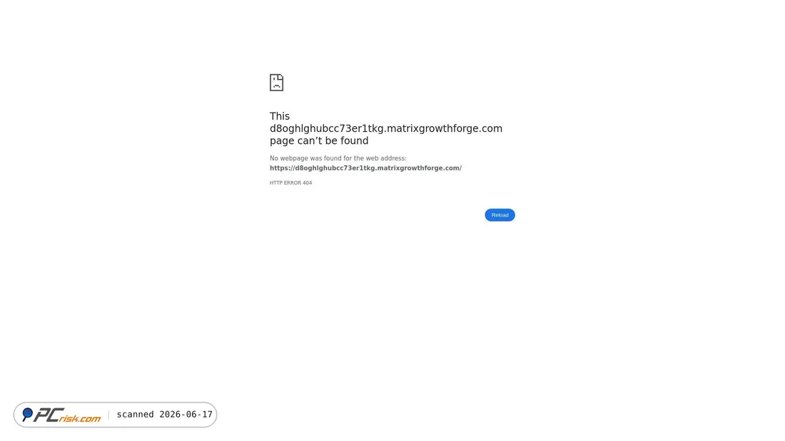 Screenshot di d8oghlghubcc73er1tkg.matrixgrowthforge.com